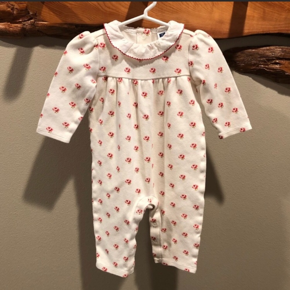 Janie and Jack ruffle collar one piece suit